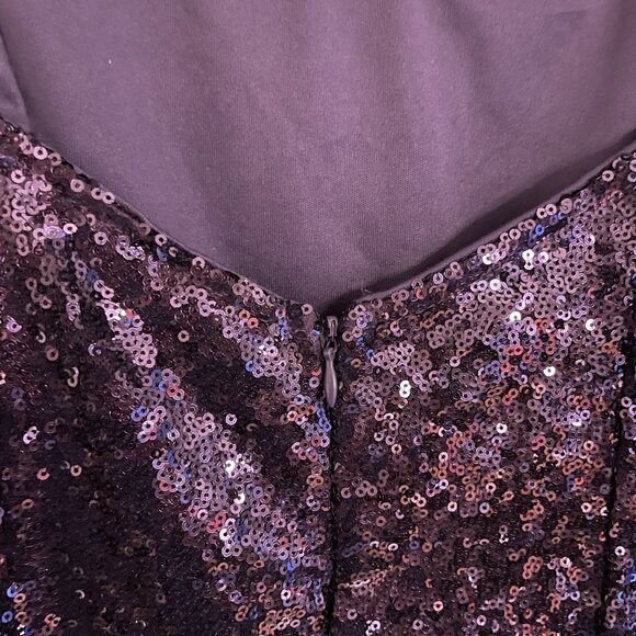 Lulus Women S Holiday Bring It Purple Sequin Spaghetti Straps Bodycon Mini Dress - Picture 11 of 11